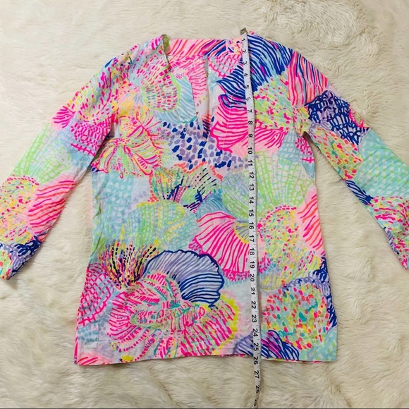 Lilly Pulitzer Amelia Island Top Roar of The Seas - Picture 4 of 8